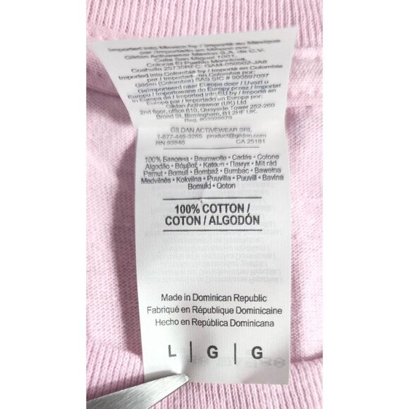 2019 Cape Cod Yarmouth Country Festival Large Pink Crew Neck T-Shirt | Gildan - Picture 7 of 11